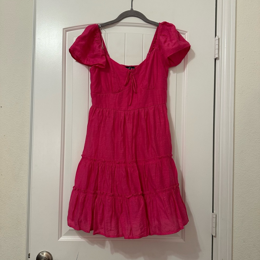 Crystal Doll Fuchsia Smocked Dress